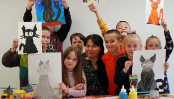 Kunst und Güte: Ukrainische Kinder in Linz entdecken ihr Talent dank kostenlosen Malkursen